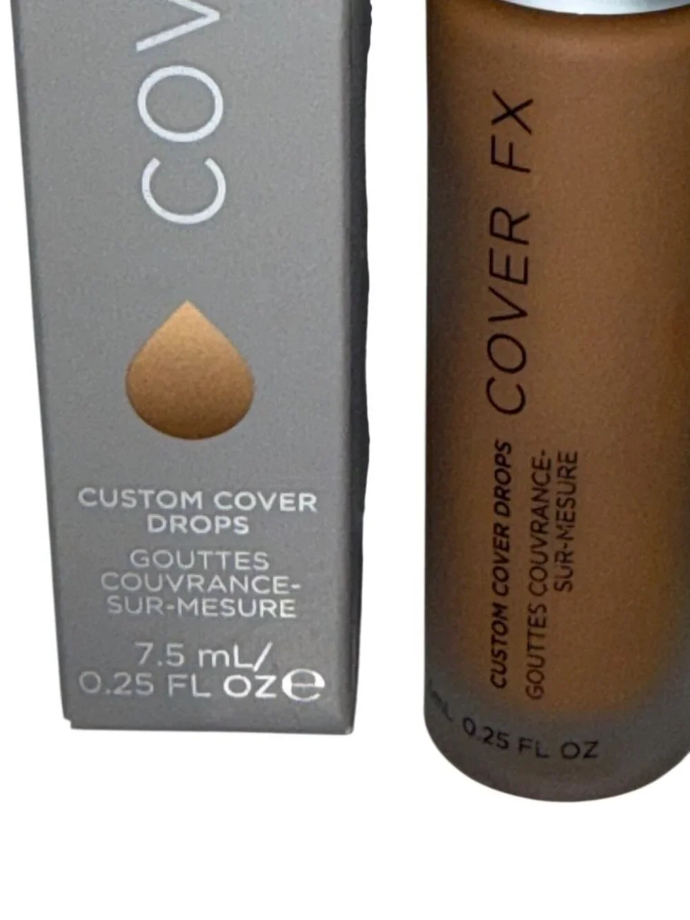 Cover FX Custom Cover Drops N Deep 1 7.5mL 0.25oz Full Size NIB Foundation NEW